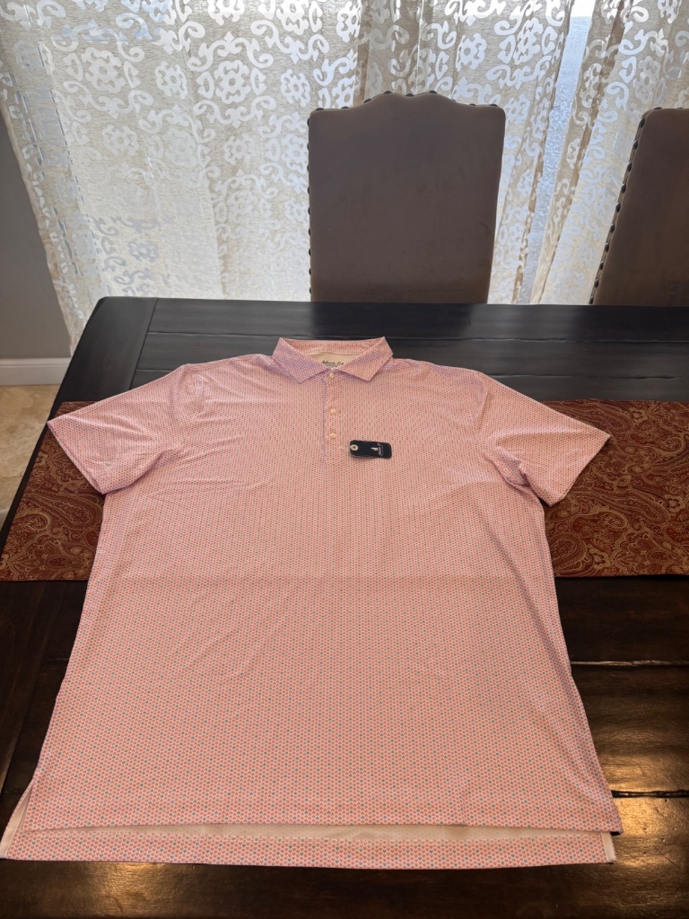 Johnnie-O Men's XL Lobster Emillio Performance Jersey Polo MSRP $98 - Picture 5 of 10